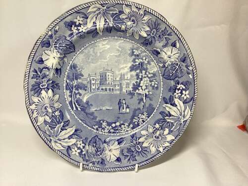 BLUE AND WHITE PLATE 'BELVOIR CASTLE'