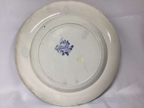 BLUE AND WHITE PLATE 'BELVOIR CASTLE'
