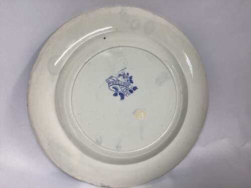BLUE AND WHITE PLATE 'BELVOIR CASTLE'
