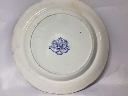 BLUE & WHITE TRANSFER PRINTED PLATE