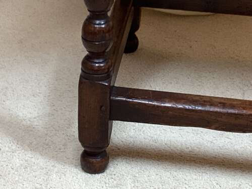 GEORGE III ENGLISH OAK SIDE TABLE