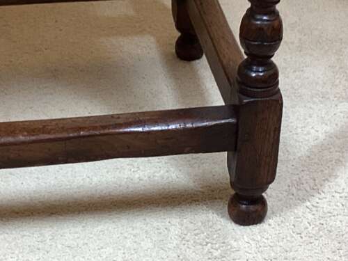 GEORGE III ENGLISH OAK SIDE TABLE