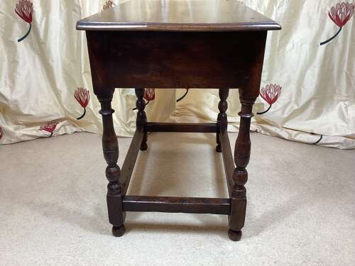 GEORGE III ENGLISH OAK SIDE TABLE