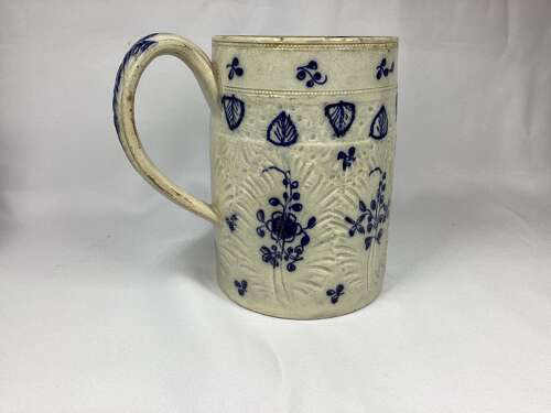 18TH CENTURY PEARLWARE TANKARD