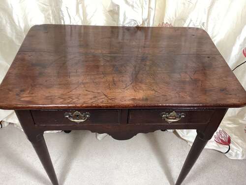 GEORGIAN OAK SIDE TABLE/LOWBOY