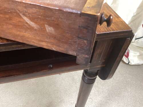 SMALL REGENCY ROSEWOOD PEMBROKE TABLE