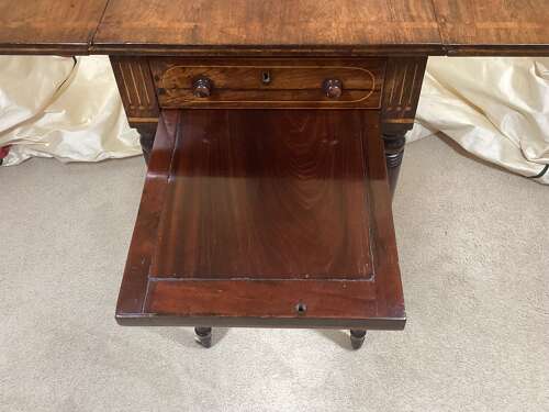 SMALL REGENCY ROSEWOOD PEMBROKE TABLE
