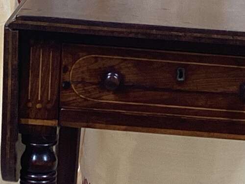 SMALL REGENCY ROSEWOOD PEMBROKE TABLE