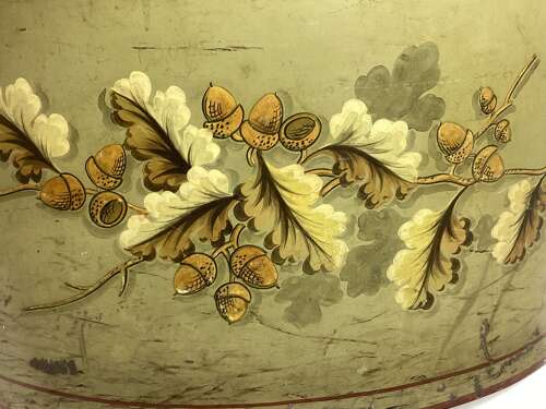 A LARGE TOLEWARE JARDINIERE/ CACHE POT