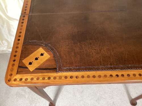 18th CENTURY SATINWOOD DUTCH GAMES TABLE