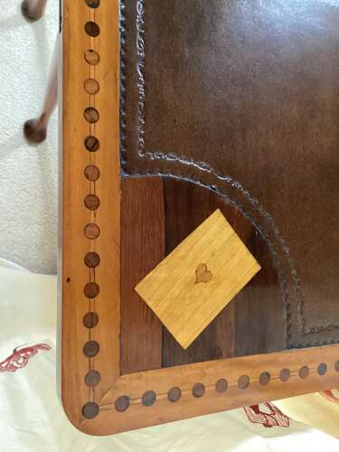18th CENTURY SATINWOOD DUTCH GAMES TABLE