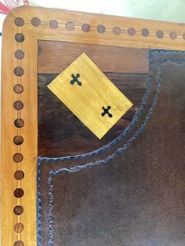 18th CENTURY SATINWOOD DUTCH GAMES TABLE